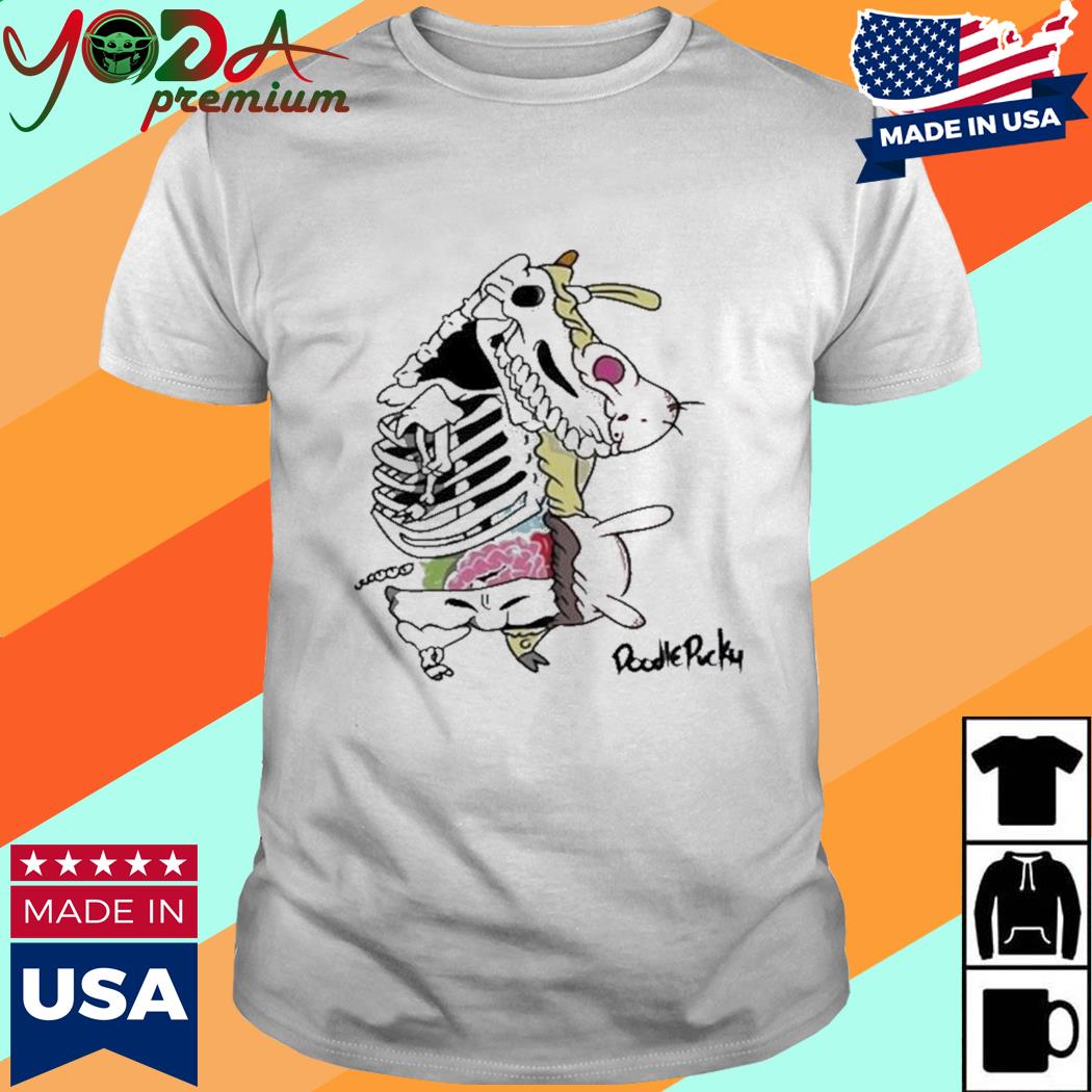 Official Skeleton Cow And Chicken Shirt