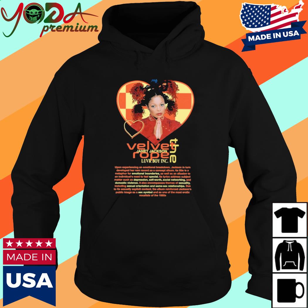 Official Velvet Rope Janet Jackson Shirt Hoodie