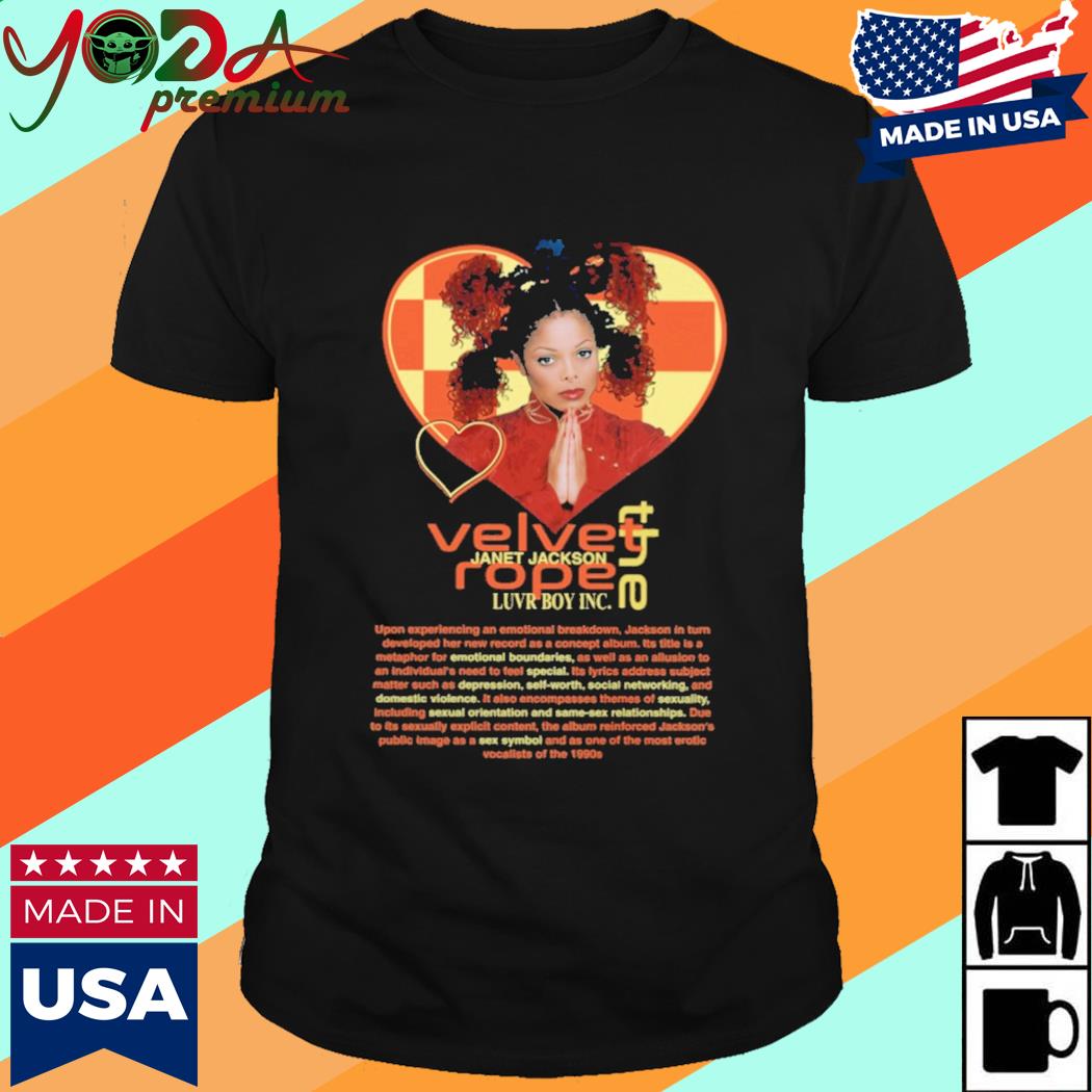 Official Velvet Rope Janet Jackson Shirt